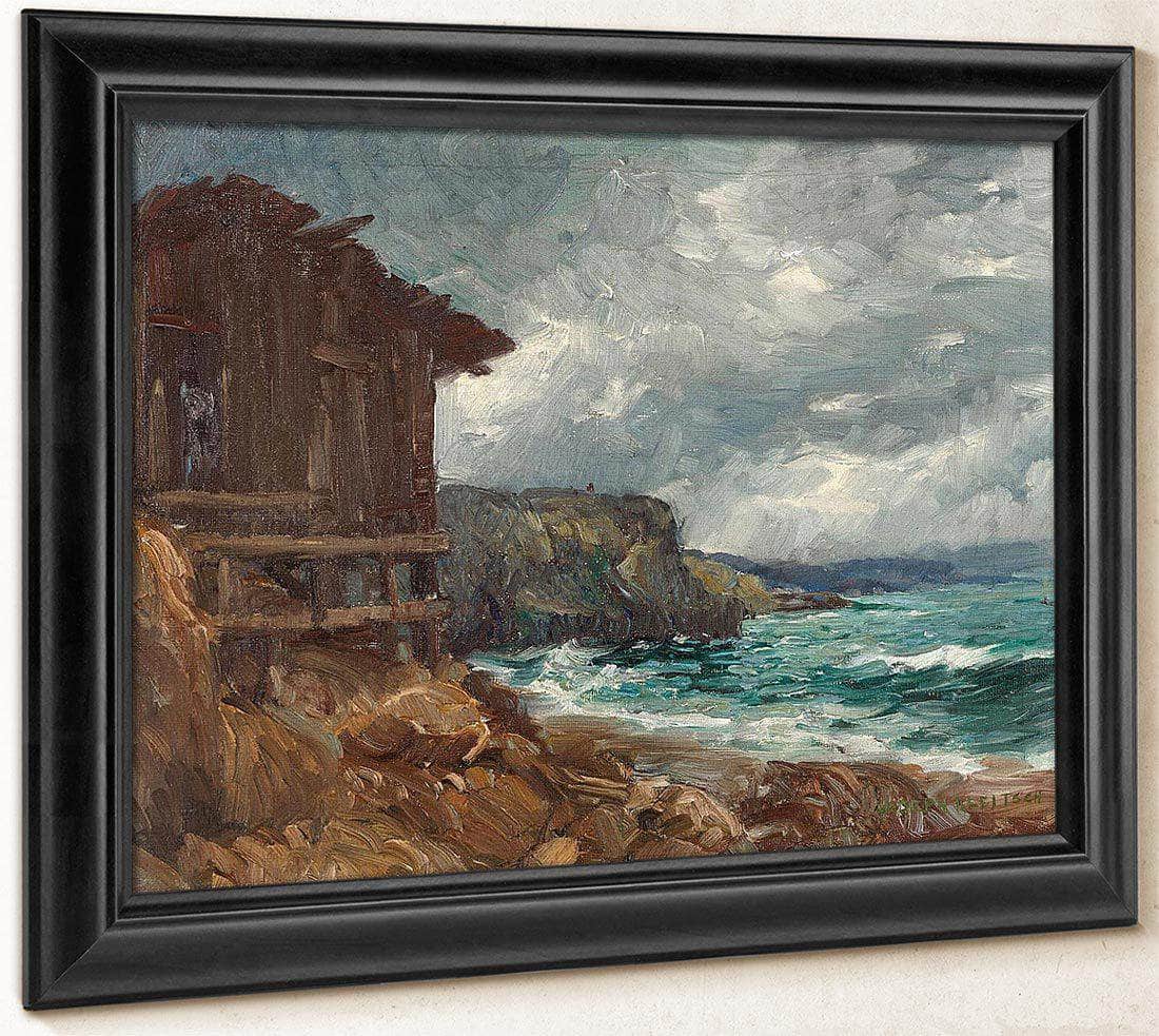 Boathouse At Canyon Cove By Joseph Kleitsch Fine Art Print