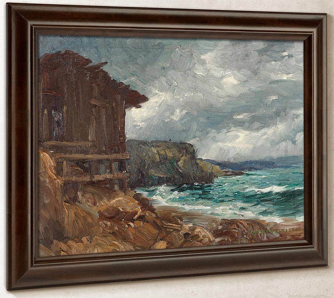 Boathouse At Canyon Cove By Joseph Kleitsch Fine Art Print