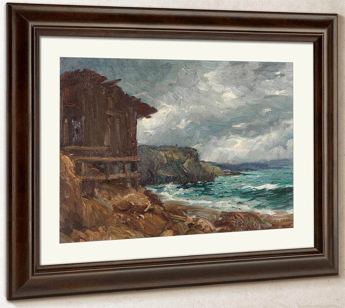 Boathouse At Canyon Cove By Joseph Kleitsch Fine Art Print