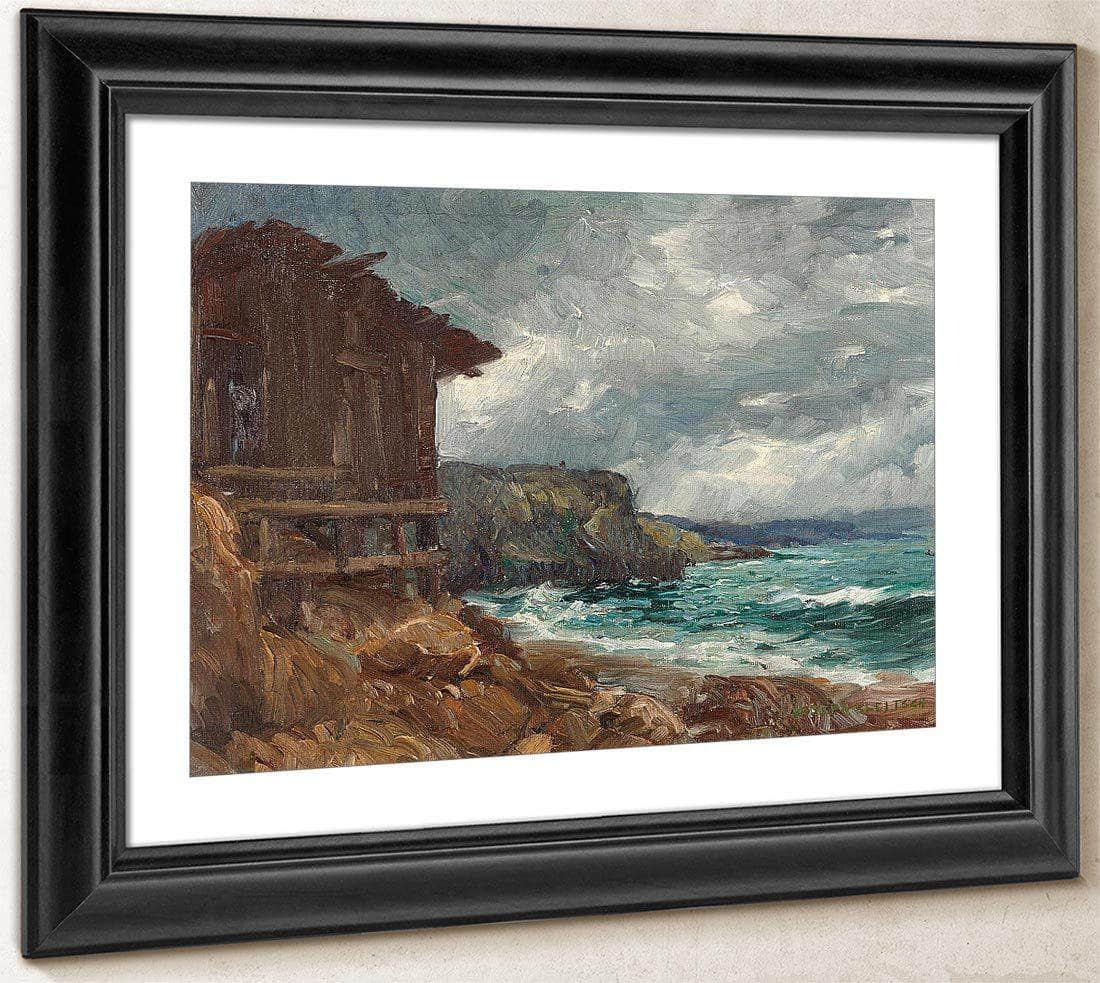 Boathouse At Canyon Cove By Joseph Kleitsch Fine Art Print
