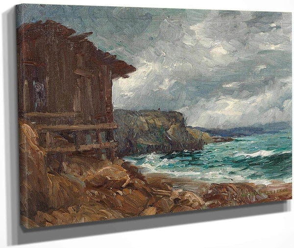 Boathouse At Canyon Cove By Joseph Kleitsch Fine Art Print