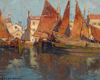 Boats At Chioggia By Edgar Payne Fine Art Print
