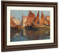 Boats At Chioggia By Edgar Payne Fine Art Print