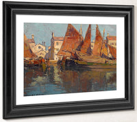 Boats At Chioggia By Edgar Payne Fine Art Print