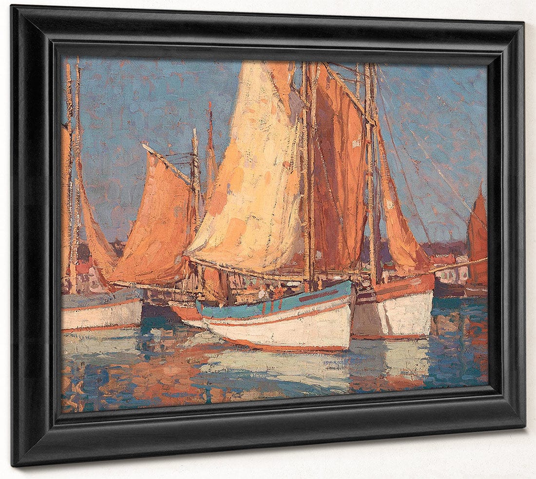 Boats Off Concarneau By Edgar Payne Fine Art Print
