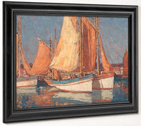 Boats Off Concarneau By Edgar Payne Fine Art Print