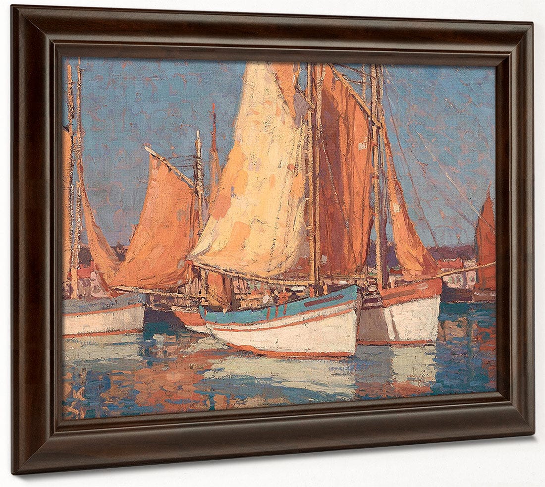Boats Off Concarneau By Edgar Payne Fine Art Print