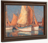 Boats Off Concarneau By Edgar Payne Fine Art Print