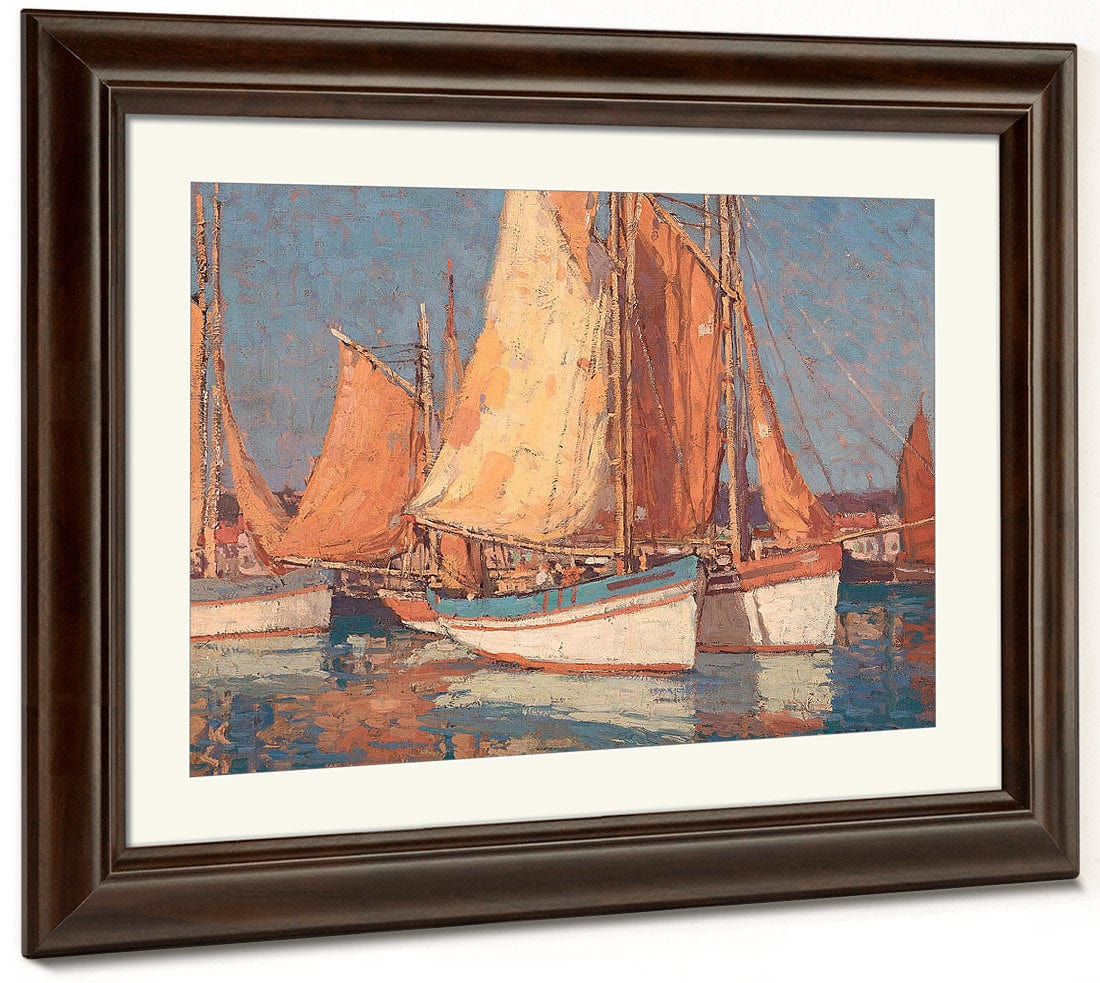 Boats Off Concarneau By Edgar Payne Fine Art Print