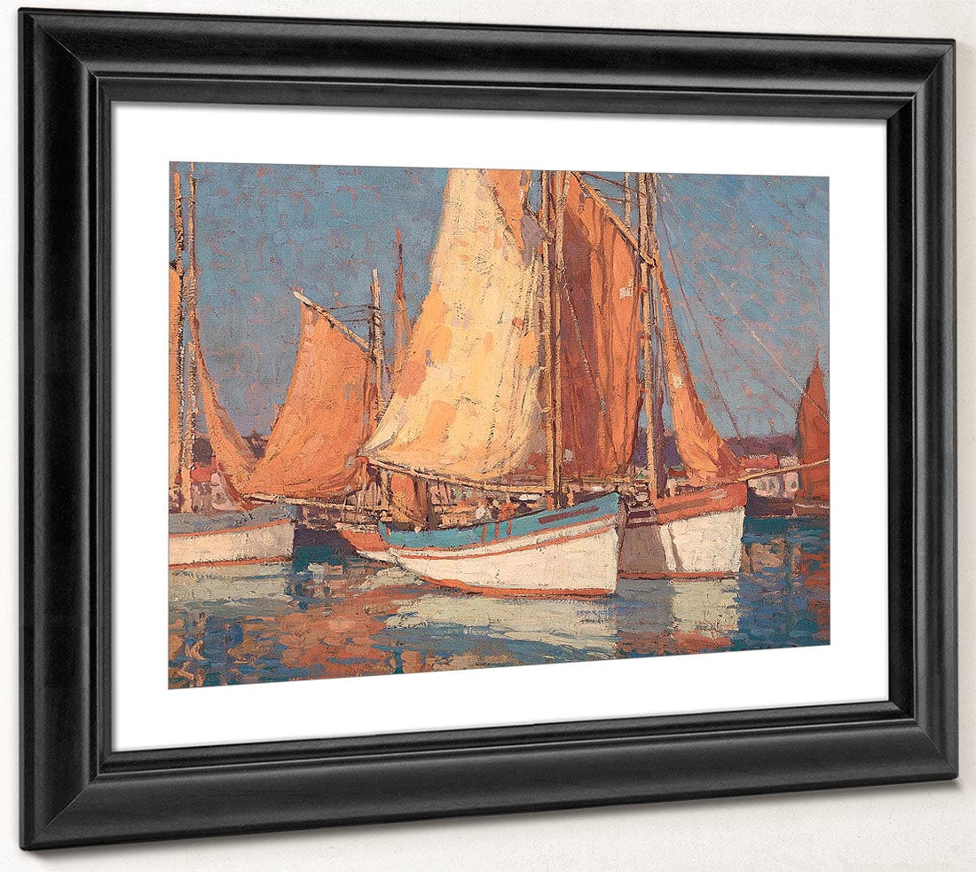 Boats Off Concarneau By Edgar Payne Fine Art Print
