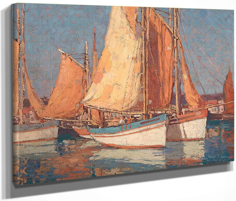 Boats Off Concarneau By Edgar Payne Fine Art Print