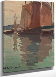 Boats With Red Sails By Edgar Payne Fine Art Print