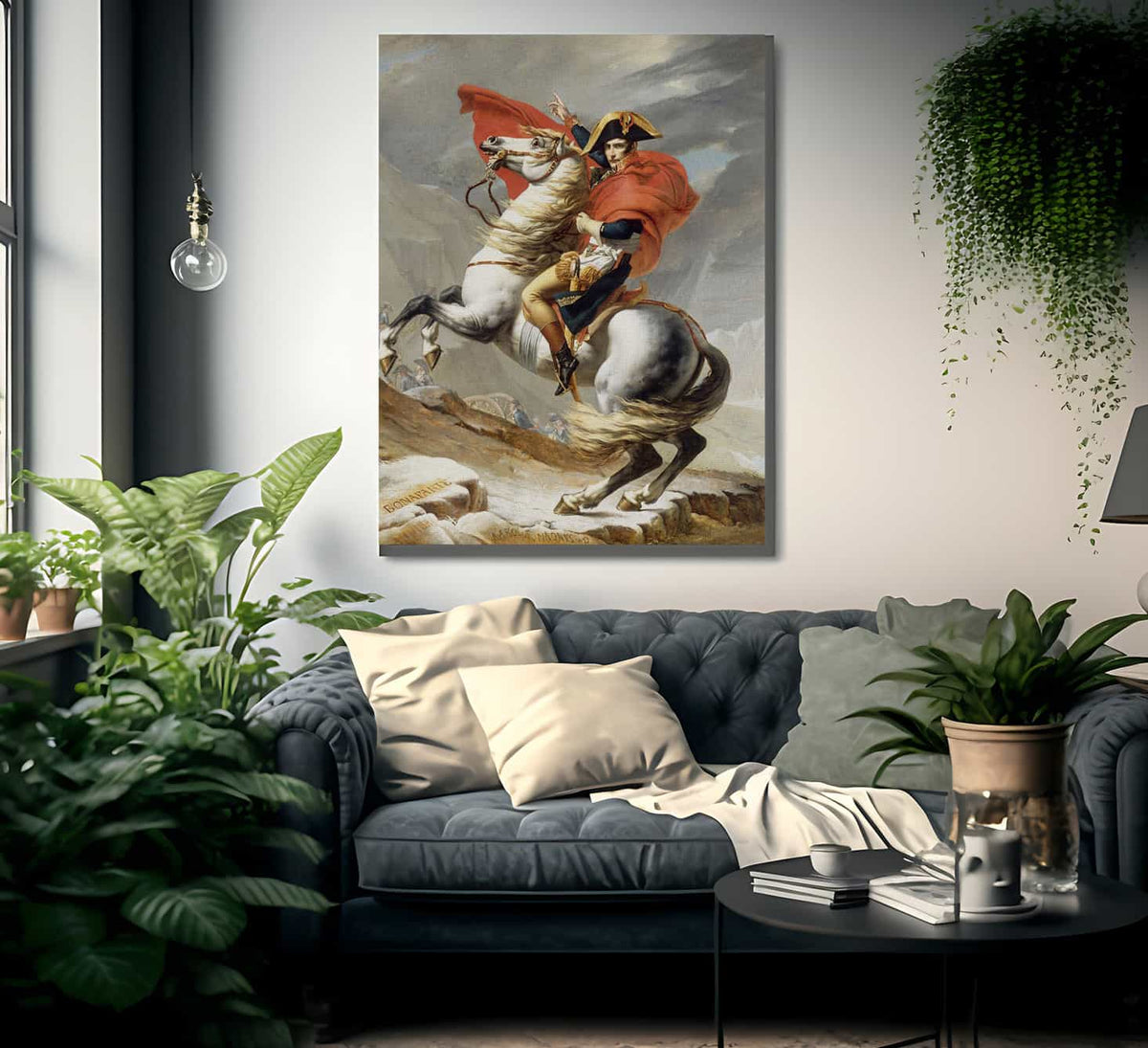 Bonaparte By Jacques Louis David Fine Art Print