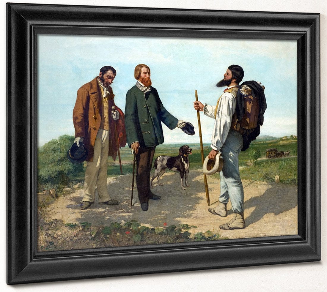 Bonjour Monsieur Courbet 1854 By Gustave Courbet Fine Art Print