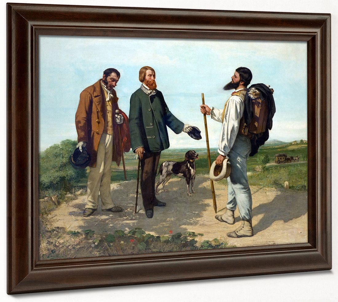 Bonjour Monsieur Courbet 1854 By Gustave Courbet Fine Art Print