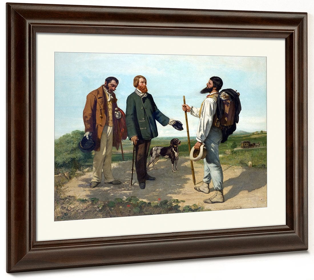 Bonjour Monsieur Courbet 1854 By Gustave Courbet Fine Art Print