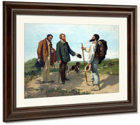 Bonjour Monsieur Courbet 1854 By Gustave Courbet Fine Art Print