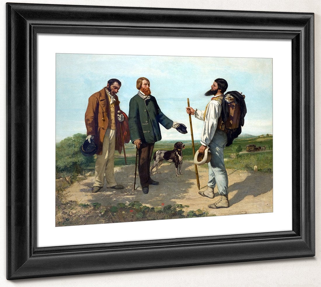 Bonjour Monsieur Courbet 1854 By Gustave Courbet Fine Art Print