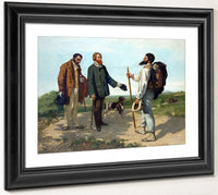 Bonjour Monsieur Courbet 1854 By Gustave Courbet Fine Art Print