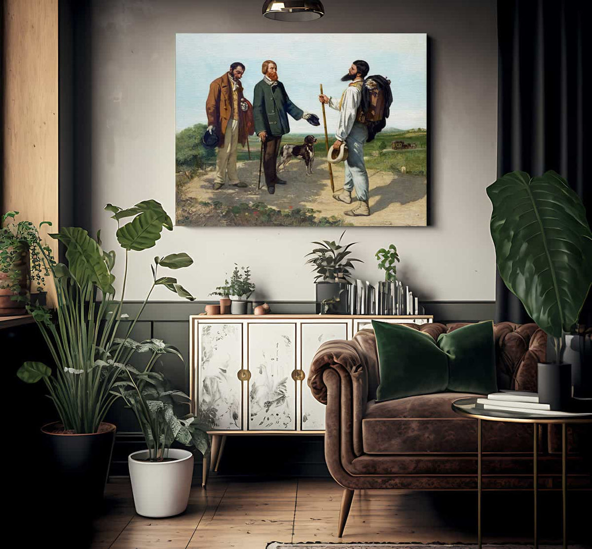 Bonjour Monsieur Courbet 1854 By Gustave Courbet Fine Art Print