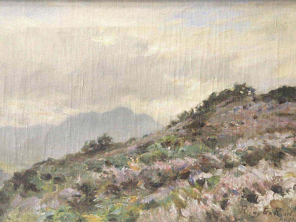 Bonnie Blooming Heather, Brig O Turk Trossachs' By Robert Reid Fine Art Print