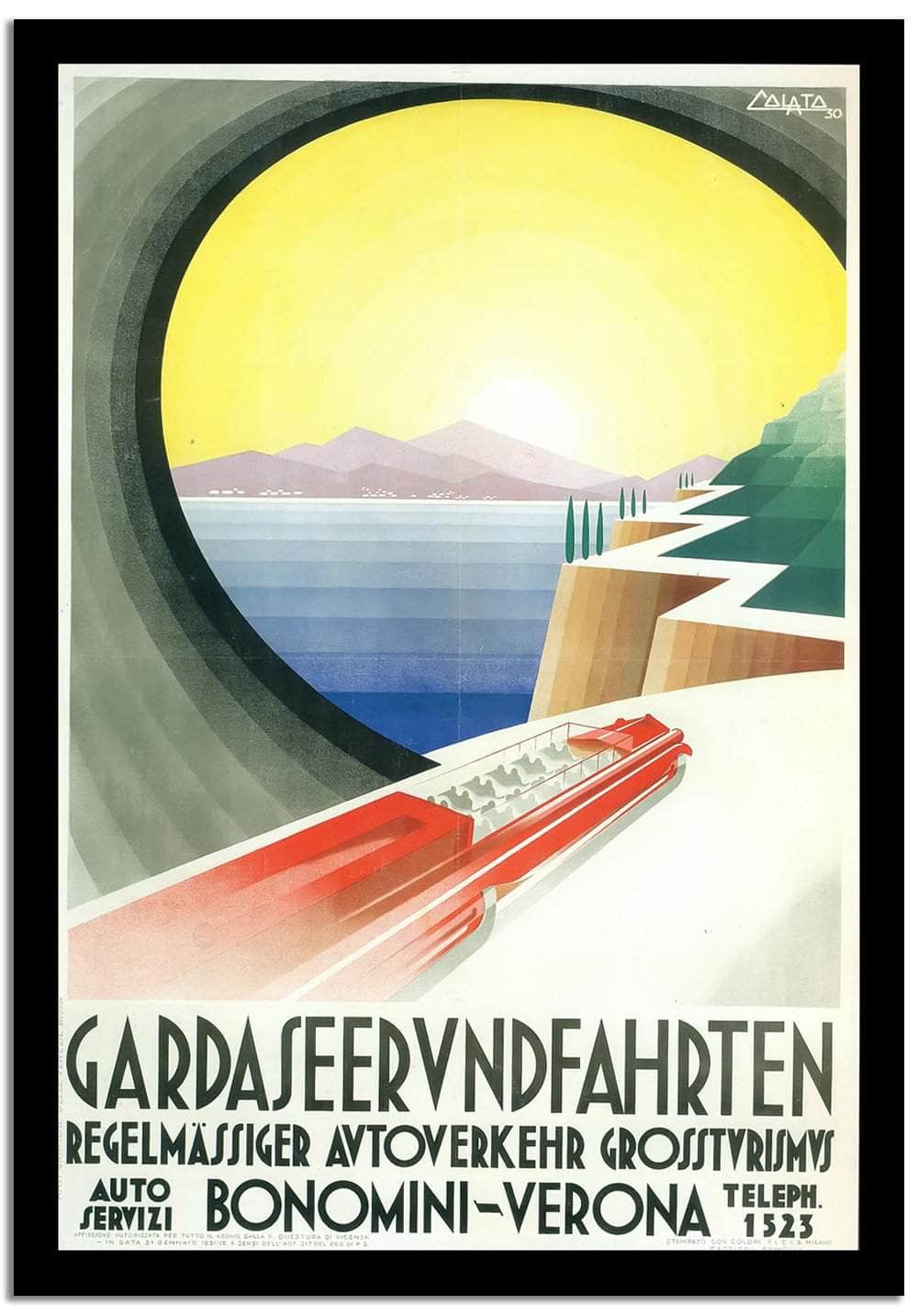 Bonomini  Vedona  Vintage Poster Fine Art Print