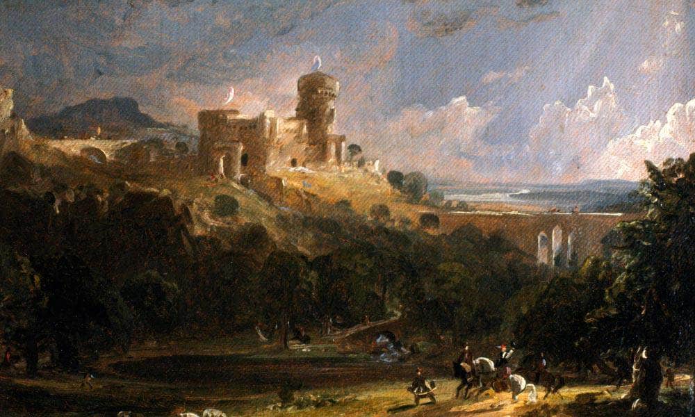 Border Castle By Cropsey Jasper Francis Fine Art Print