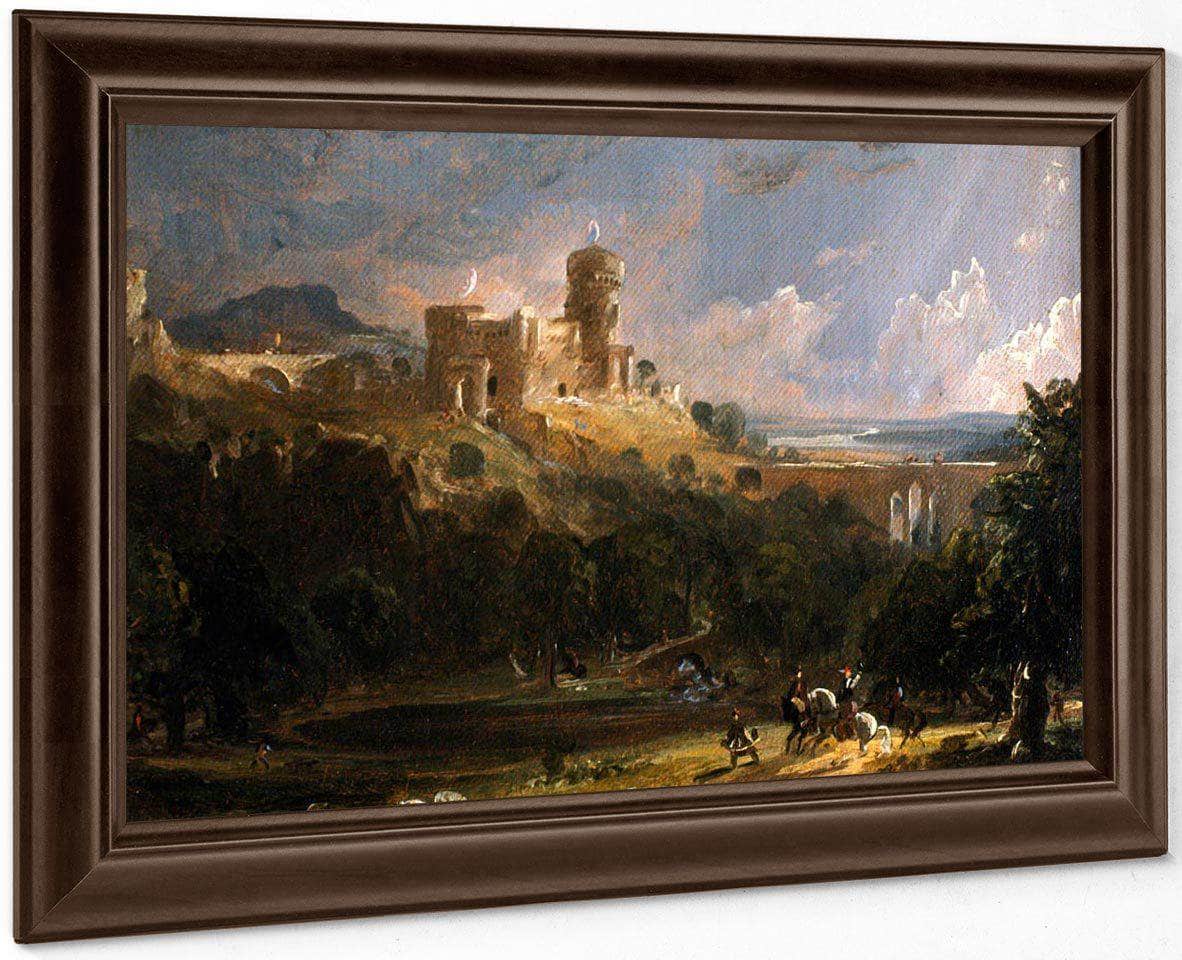 Border Castle By Cropsey Jasper Francis Fine Art Print