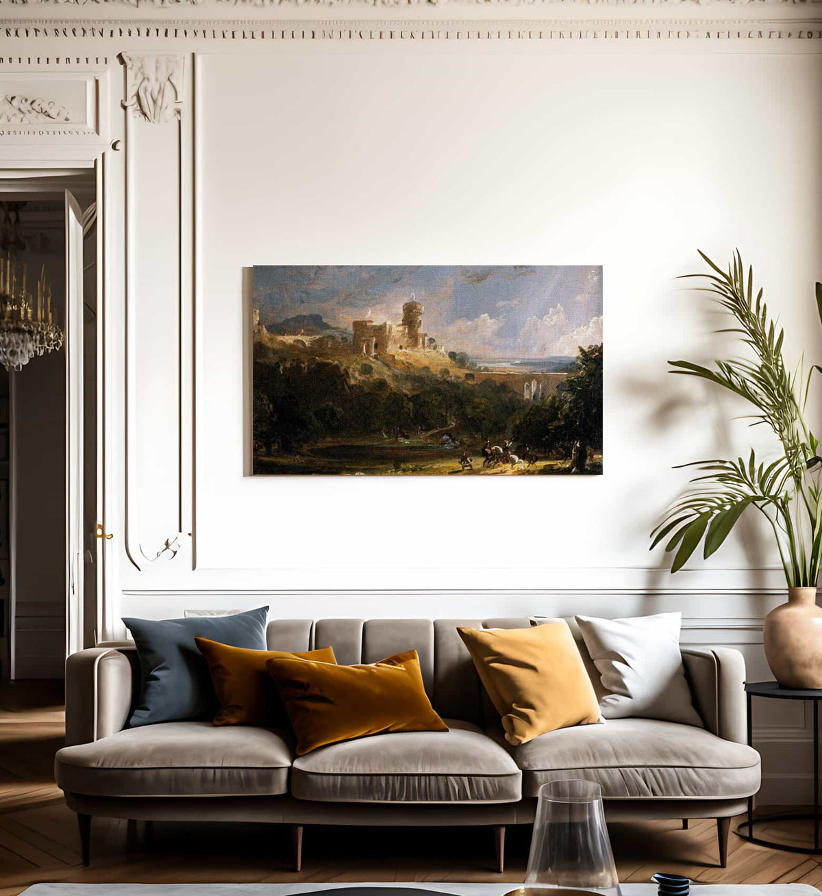 Border Castle By Cropsey Jasper Francis Fine Art Print