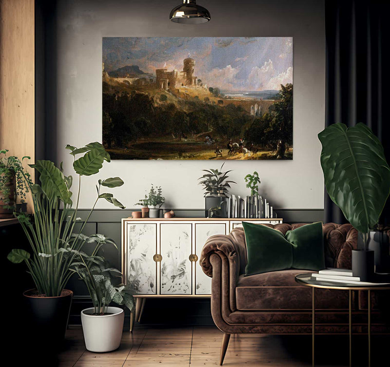 Border Castle By Cropsey Jasper Francis Fine Art Print