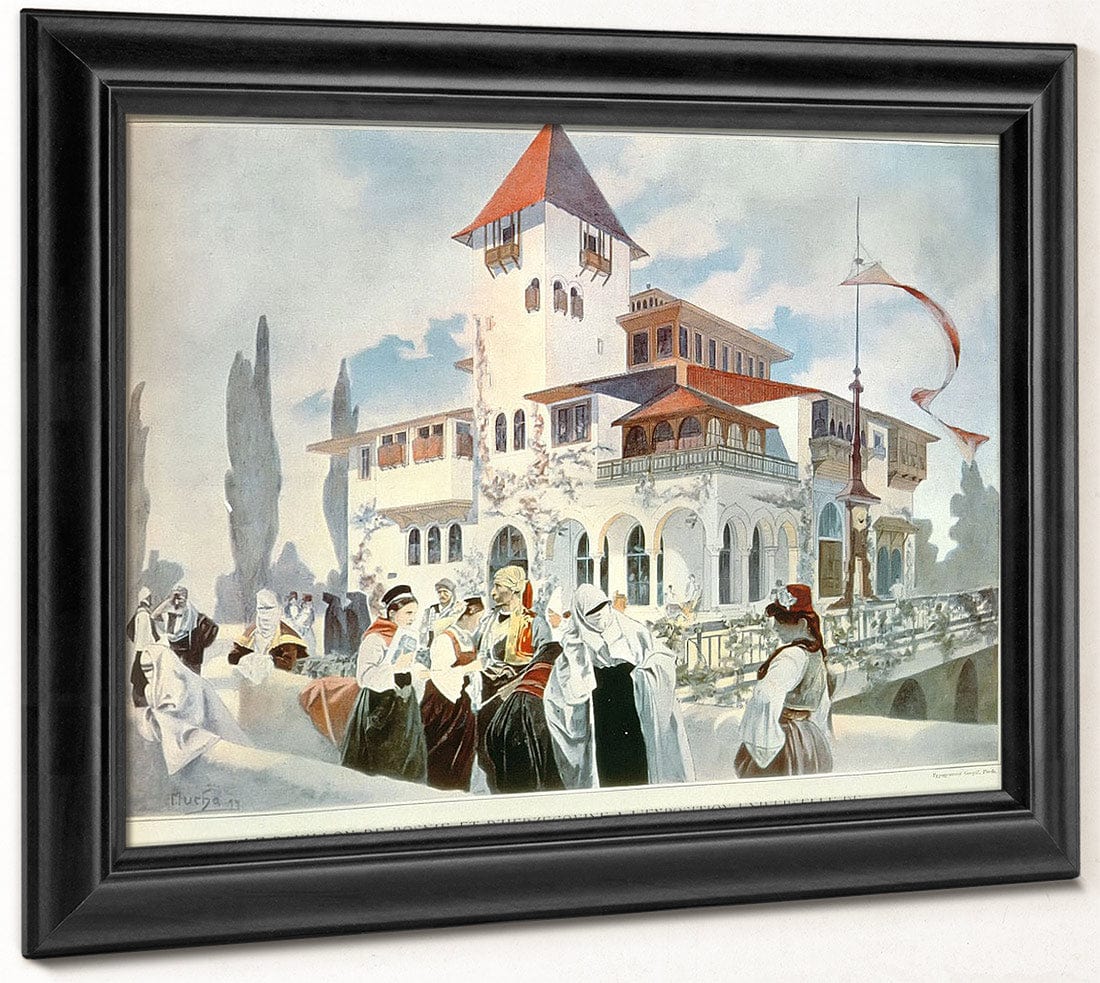 Bosnia And Herzogovina Pavilion By Alphonse Mucha Fine Art Print
