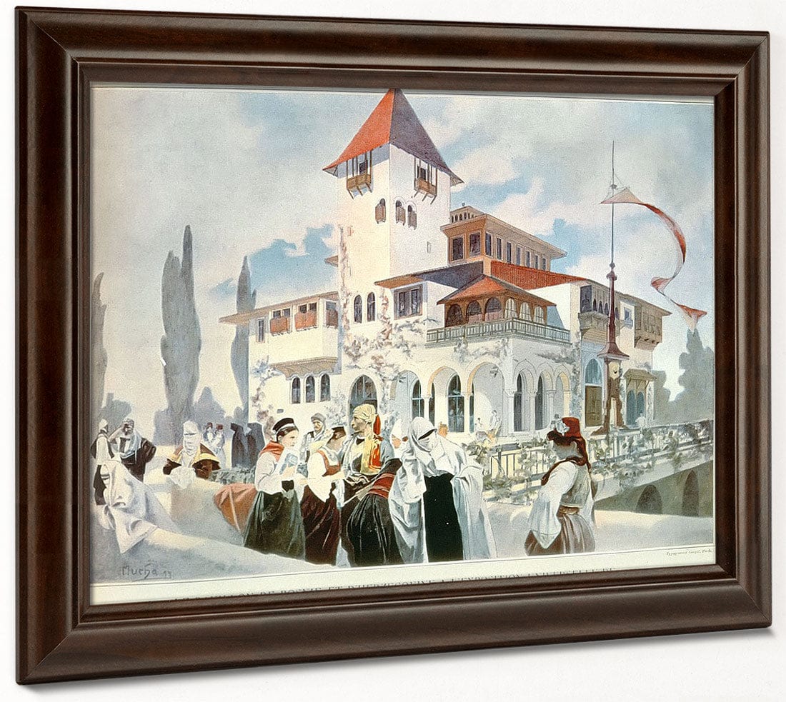 Bosnia And Herzogovina Pavilion By Alphonse Mucha Fine Art Print