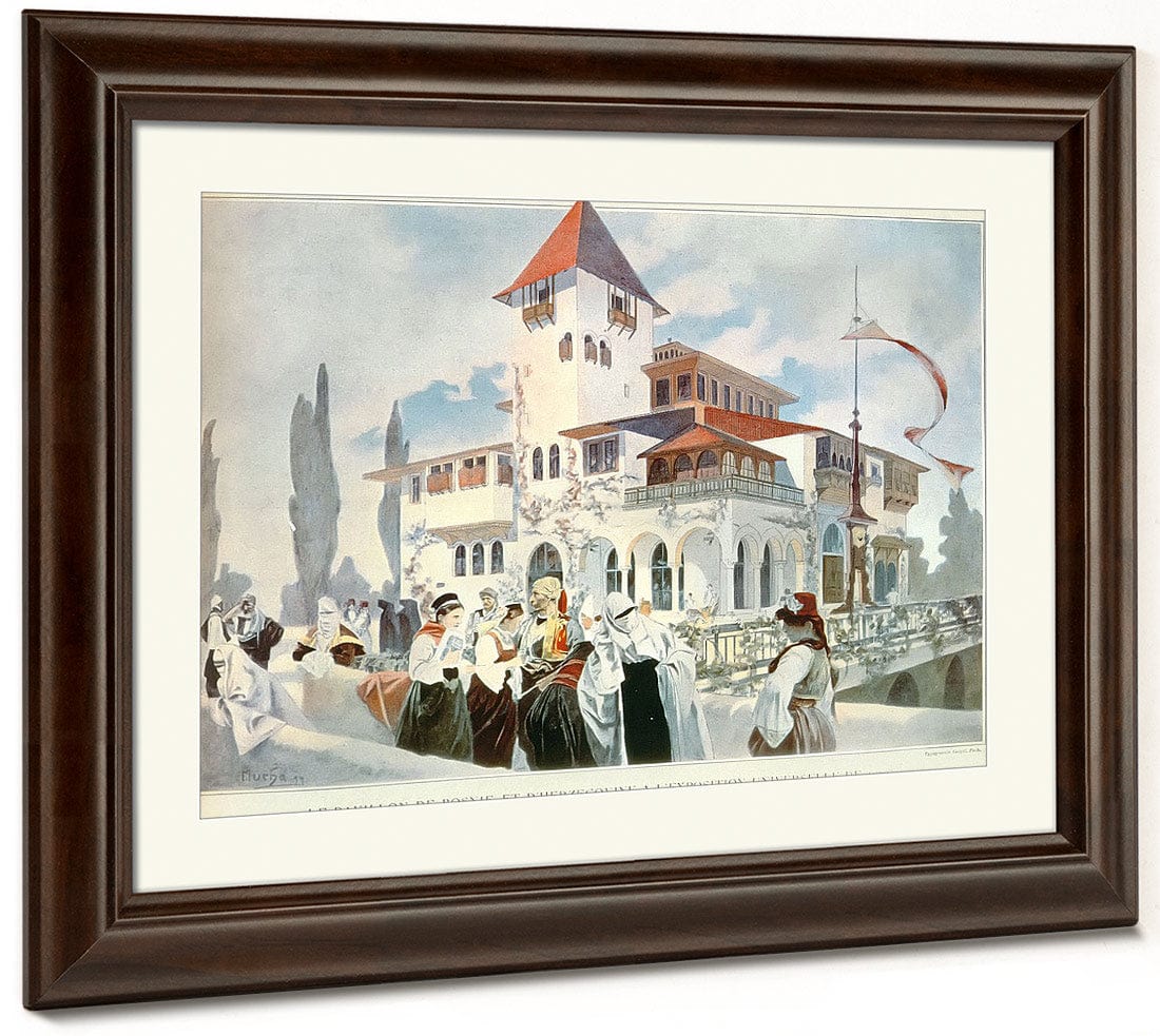 Bosnia And Herzogovina Pavilion By Alphonse Mucha Fine Art Print
