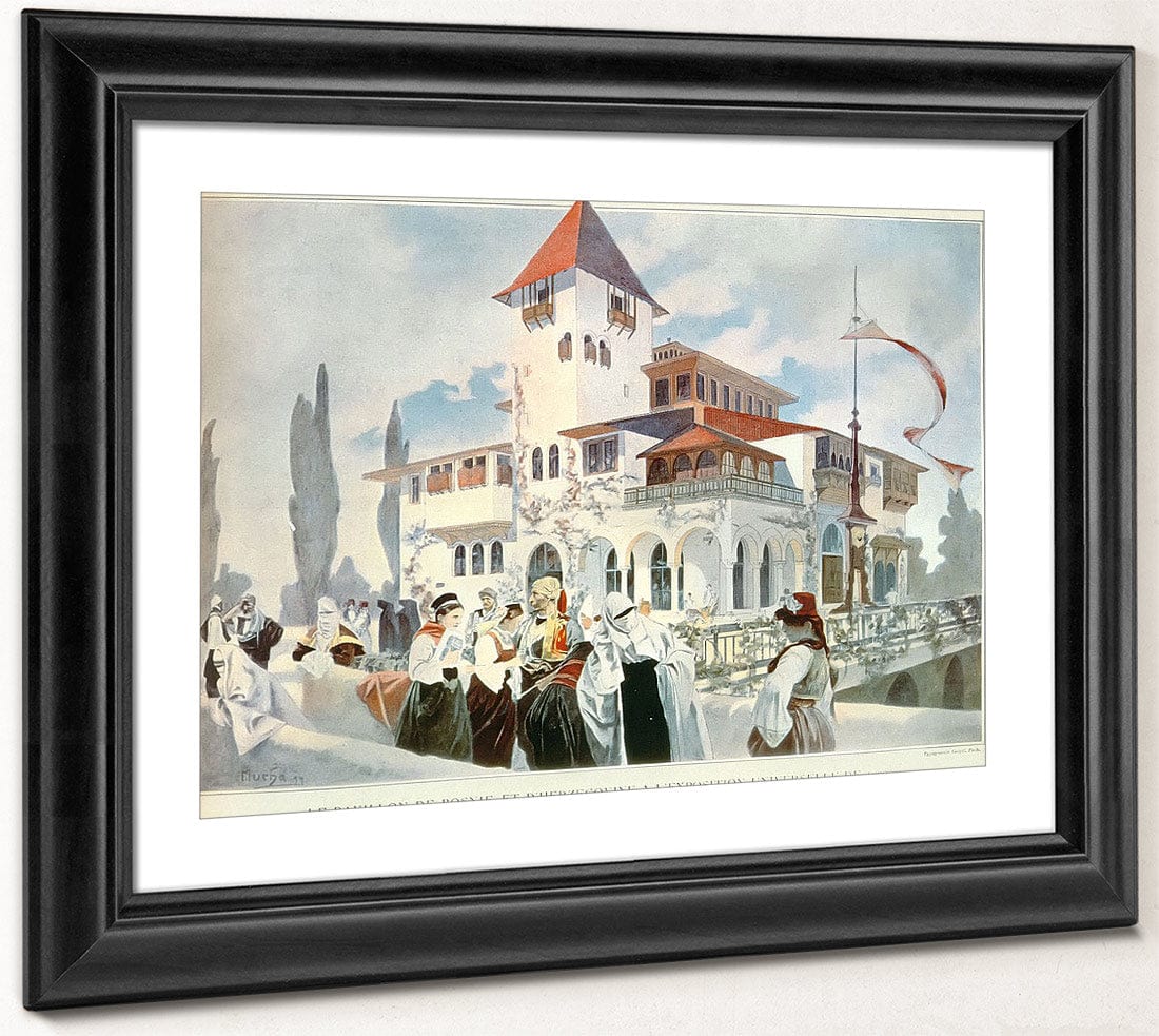 Bosnia And Herzogovina Pavilion By Alphonse Mucha Fine Art Print