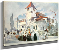 Bosnia And Herzogovina Pavilion By Alphonse Mucha Fine Art Print