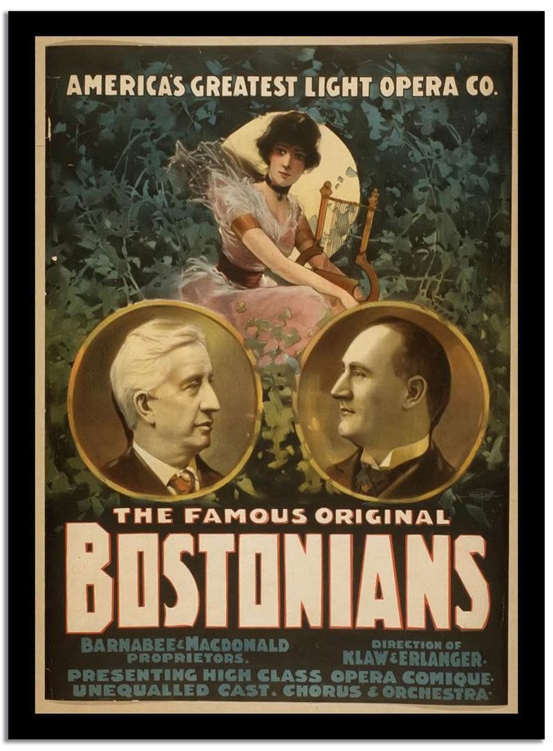 Bostonians  Vintage Postera Fine Art Print