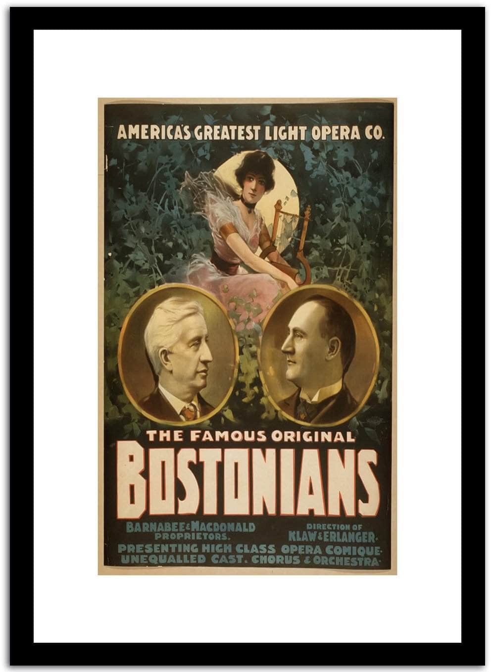 Bostonians  Vintage Postera Fine Art Print