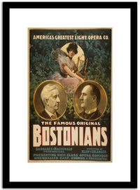 Bostonians  Vintage Postera Fine Art Print