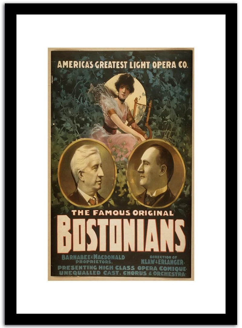 Bostonians  Vintage Postera Fine Art Print
