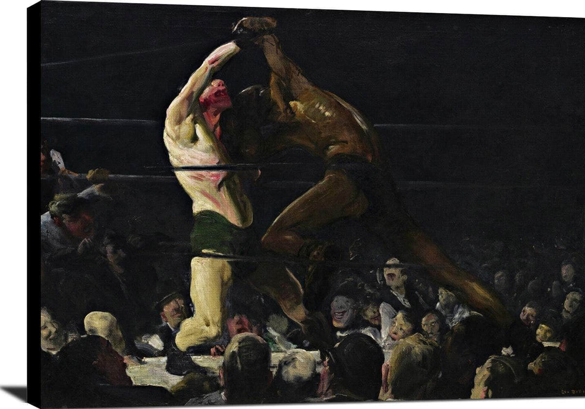 Both Members Of This Club Painting George Wesley Bellows Canvas Art Fine Art Print