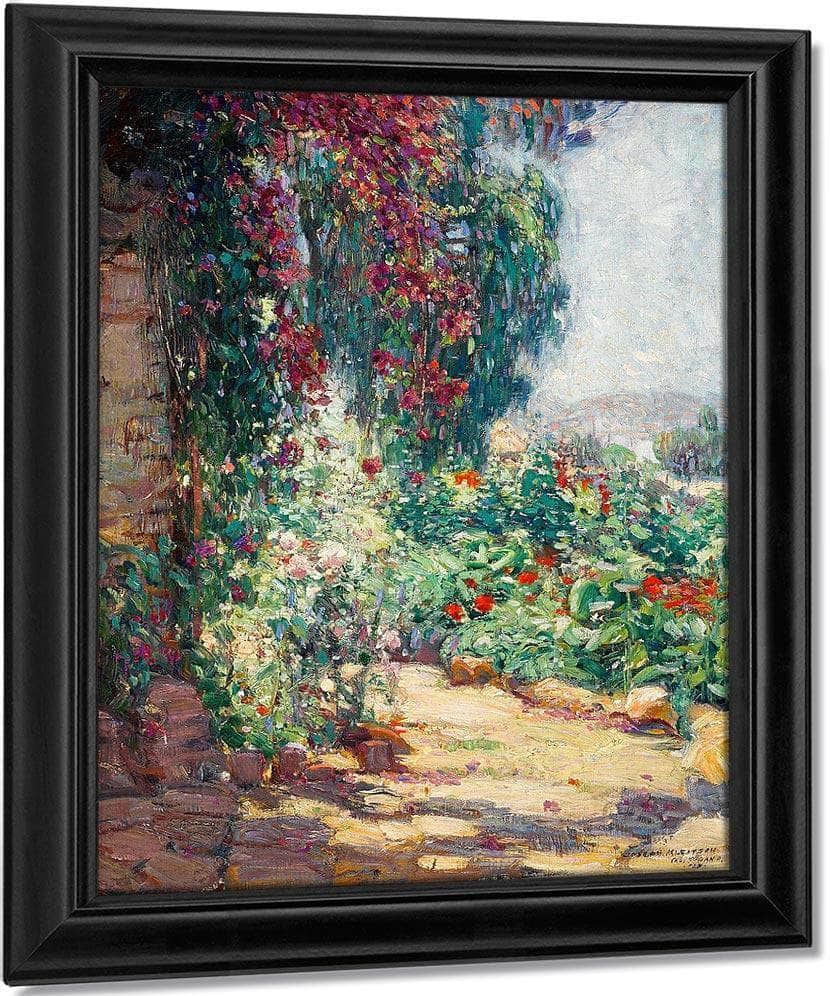 Bougainvillea, Capistrano Mission, 1923 By Joseph Kleitsch Fine Art Print