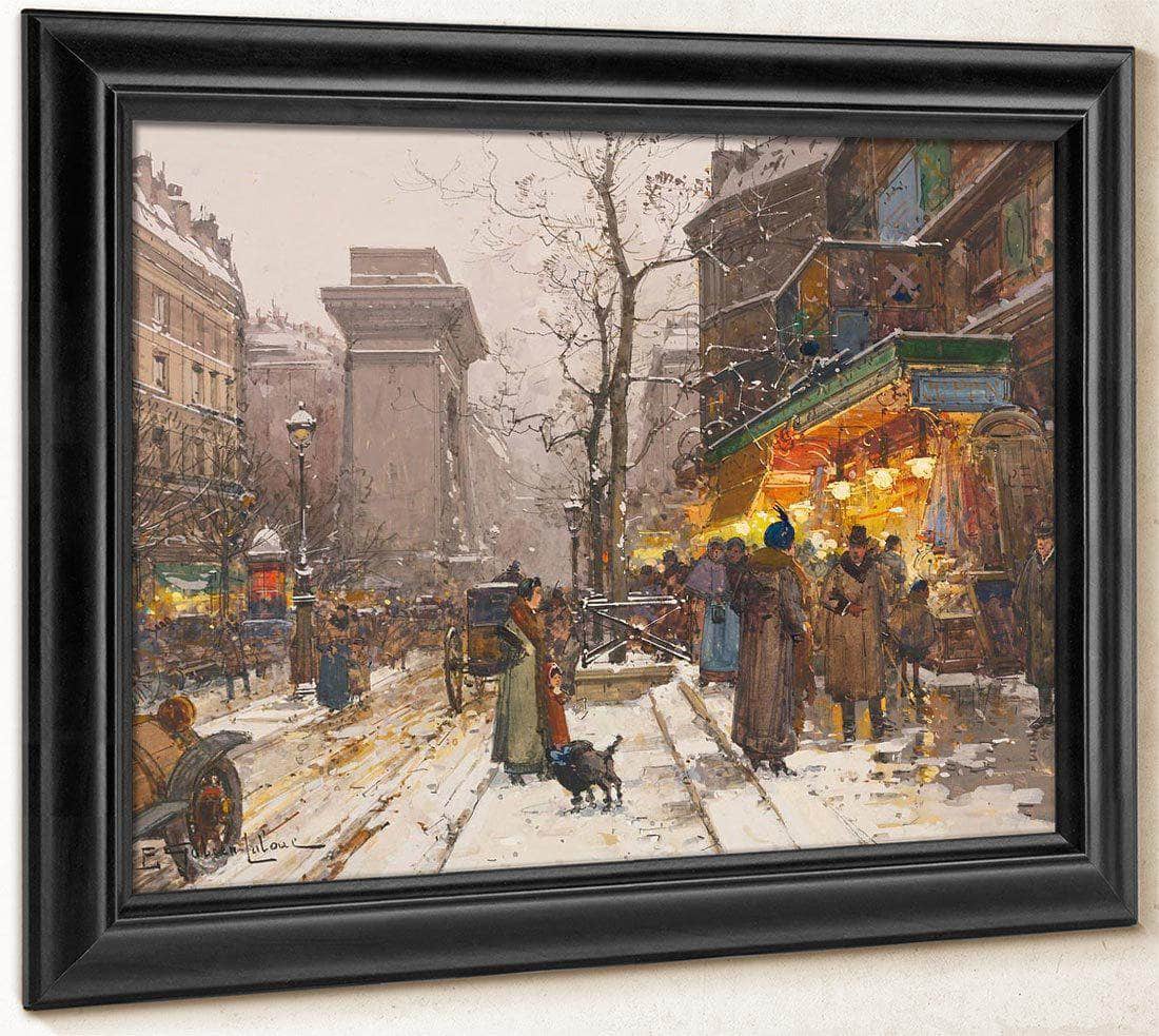 Boulevard De Bonne Nouvelle By Eugene Galien Laloue Fine Art Print