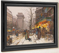 Boulevard De Bonne Nouvelle By Eugene Galien Laloue Fine Art Print