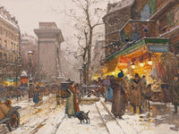 Boulevard De Bonne Nouvelle By Eugene Galien Laloue Fine Art Print