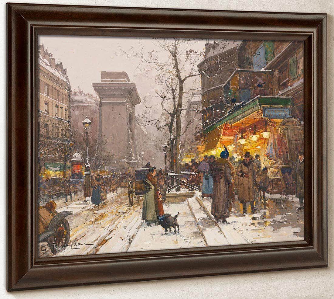 Boulevard De Bonne Nouvelle By Eugene Galien Laloue Fine Art Print