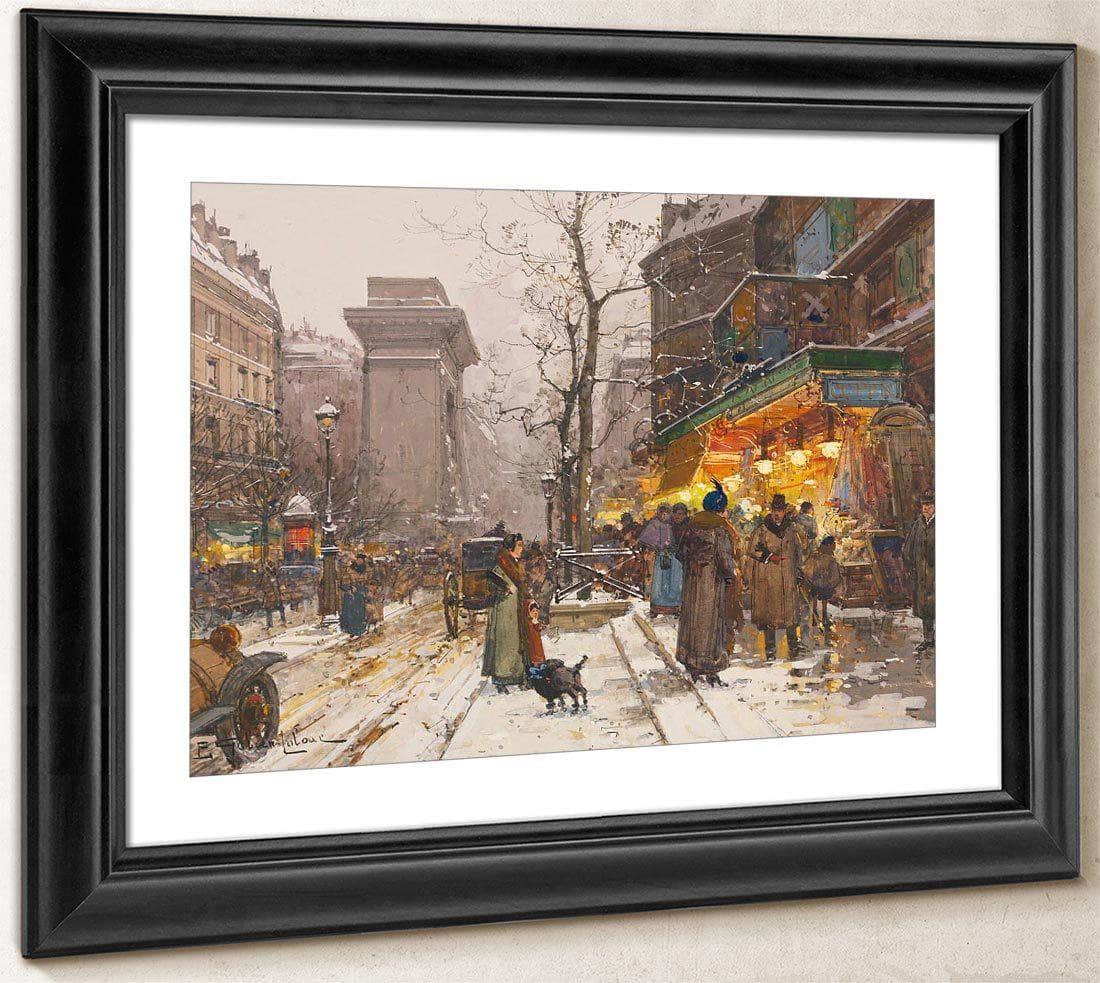 Boulevard De Bonne Nouvelle By Eugene Galien Laloue Fine Art Print