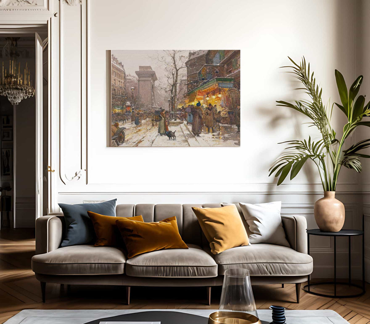 Boulevard De Bonne Nouvelle By Eugene Galien Laloue Fine Art Print