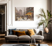 Boulevard De Bonne Nouvelle By Eugene Galien Laloue Fine Art Print