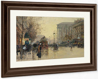 Boulevard De La Madeleine By Eugene Galien Laloue Fine Art Print