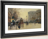 Boulevard De La Madeleine By Eugene Galien Laloue Fine Art Print